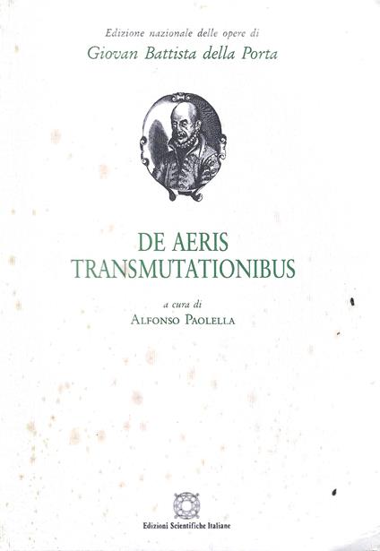 De aeris transmutationibus - G. Battista Della Porta - copertina