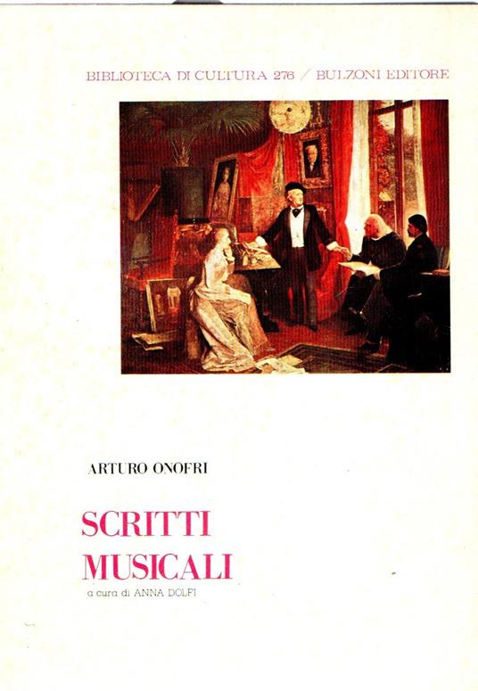 Scritti musicali - Arturo Onofri - copertina