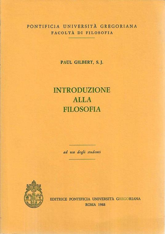 Introduzione alla filosofia - copertina