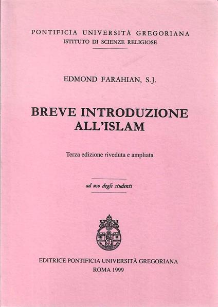 Breve introduzione all' Islam - Edmond Farahian - copertina