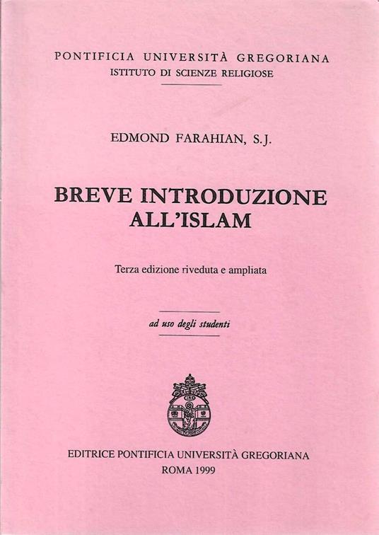Breve introduzione all' Islam - Edmond Farahian - copertina