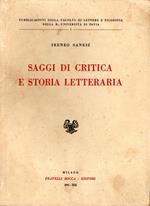 Saggi di critica e storia letteraria