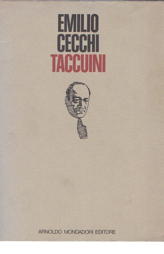 Taccuini - Emilio Cecchi - copertina