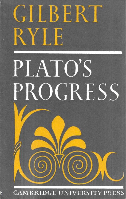 Plato's progress - Gilbert Ryle - copertina