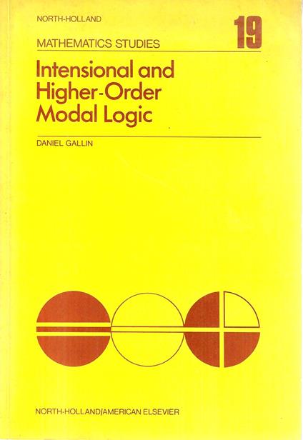 Intensional and Higher-Order Modal Logic - Daniela Galli - copertina