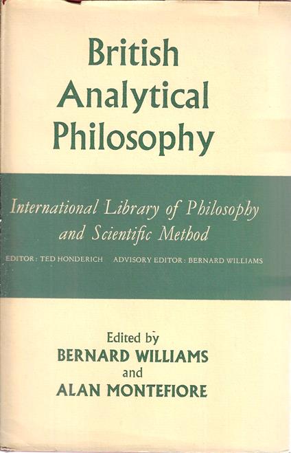British analitical philosophy - copertina