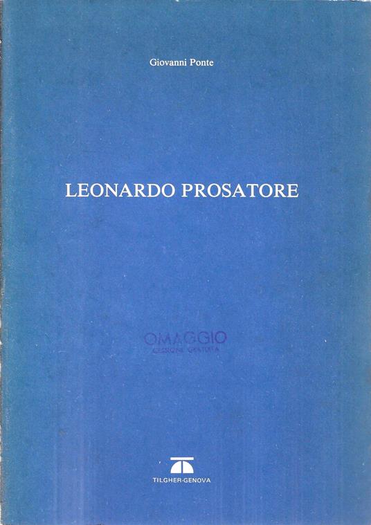 Leonardo prosatore - Giovanni Ponte - copertina