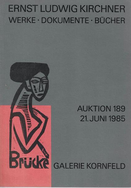 Ernst Ludwig Kirchner. Werke - Dokumente - Bucher - copertina