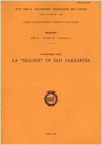 La silloge di Sah Zakkaryas - Alessandro Gori - copertina