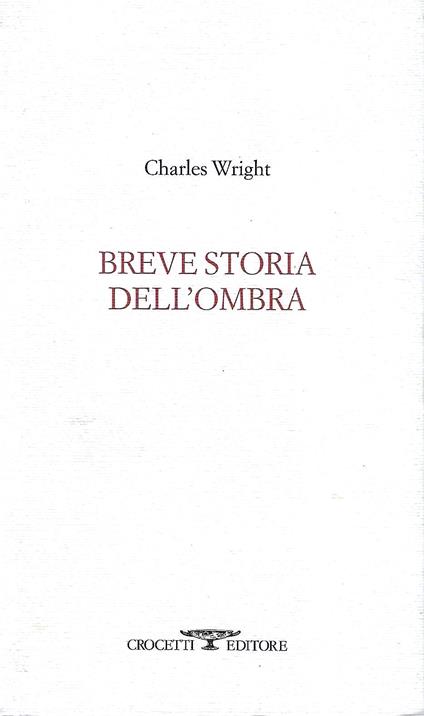 Breve storia dell'ombra - copertina