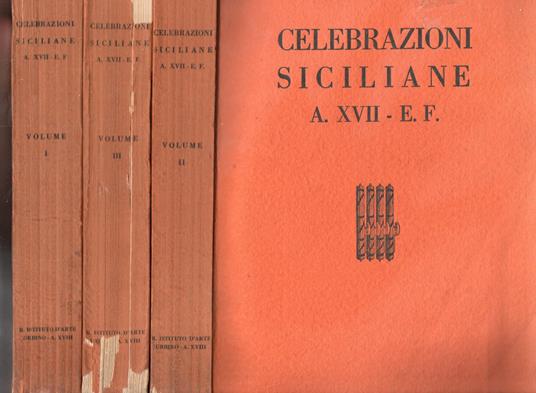 Celebrazione siciliane (3 vol.) - copertina