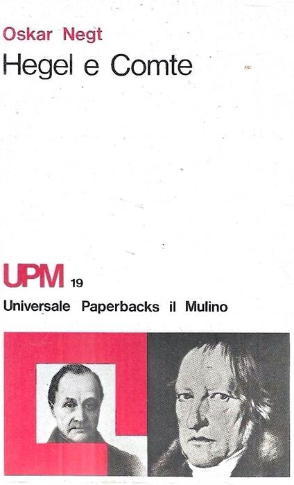 Hegel e Comte - Oskar Negt - copertina