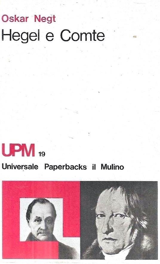 Hegel e Comte - Oskar Negt - copertina