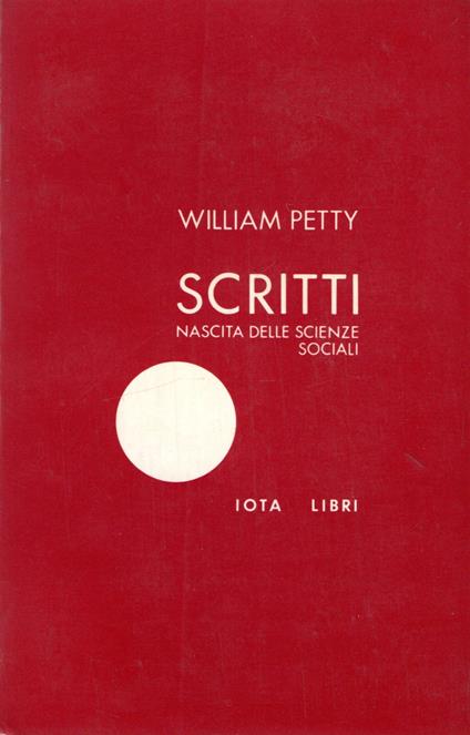 Scritti : Nascita delle scienze sociali - copertina