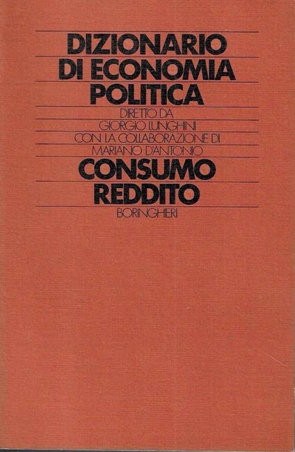 Consumo - Reddito - copertina