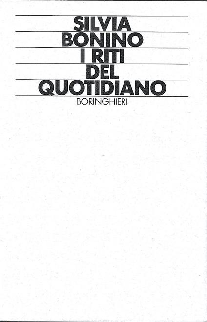 I riti del quotidiano. Studio psicologico della ritualizzazione personale - Silvia Bonino - copertina