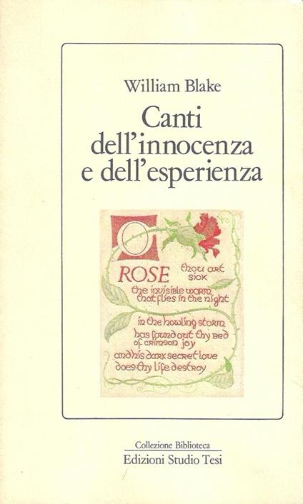 Canti dell'innocenza e dell'esperienza - William Blake - copertina
