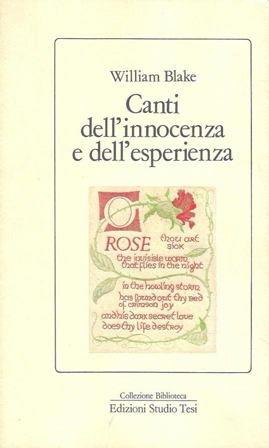 Canti dell'innocenza e dell'esperienza - William Blake - copertina