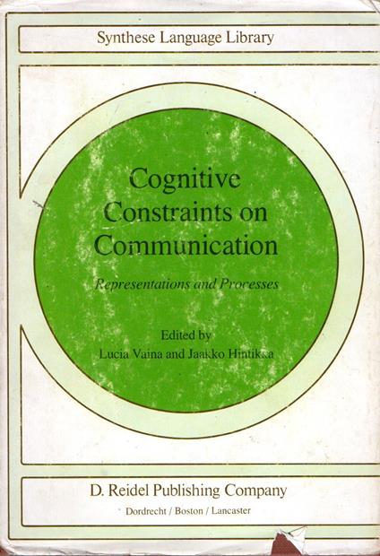 Cognitive constraints on communication : Representations and Process - copertina