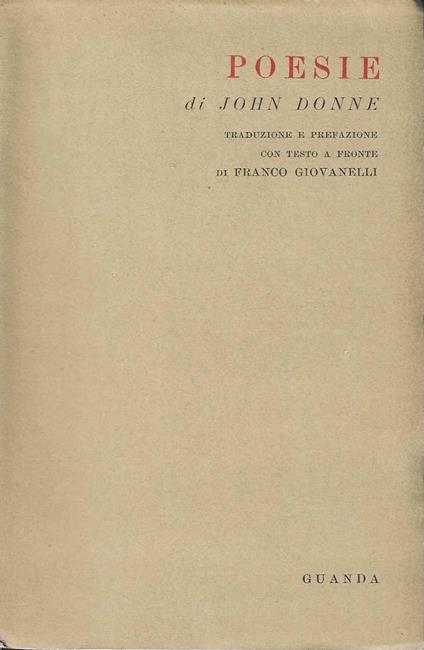 Poesie - John Donne - copertina