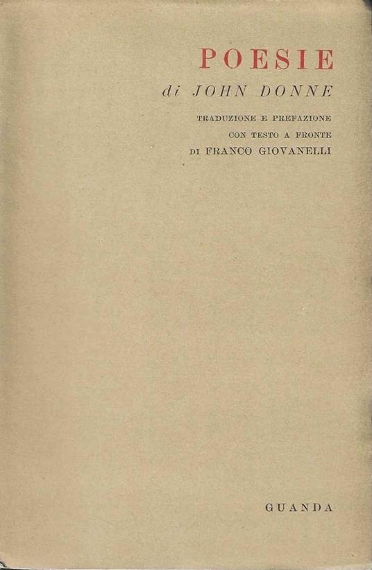 Poesie - John Donne - copertina
