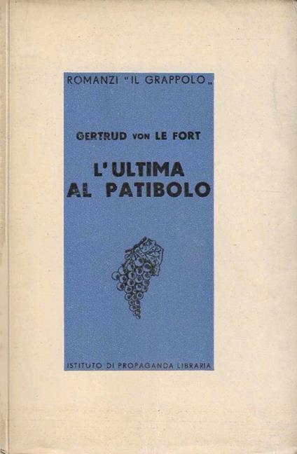 L' ultima al patibolo - copertina