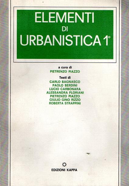Elementi di Urbanistica 1 - copertina