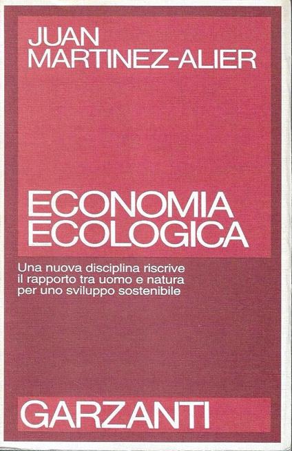 Economia ecologica. Energia, ambiente, società - copertina