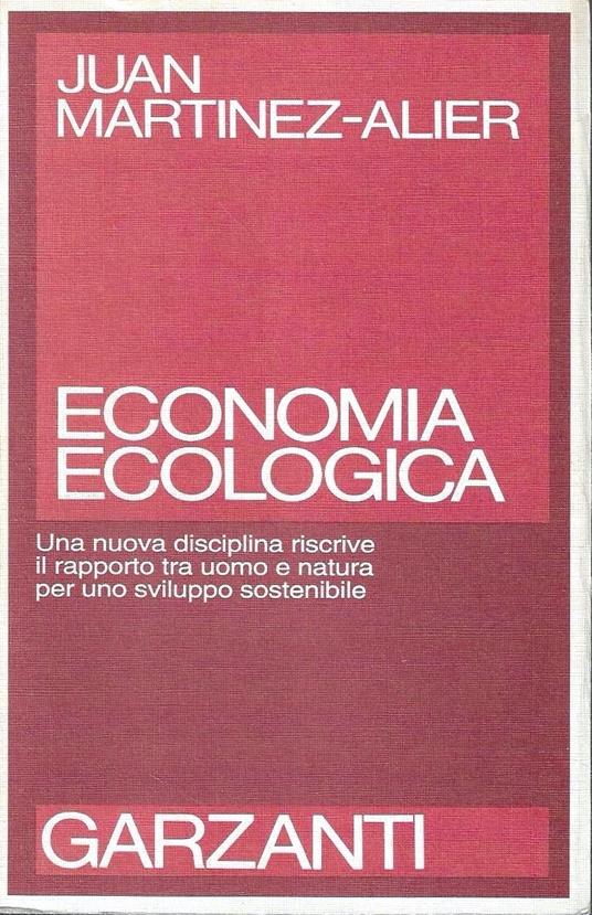 Economia ecologica. Energia, ambiente, società - copertina