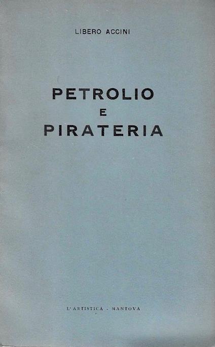 Petrolio e pirateria - copertina