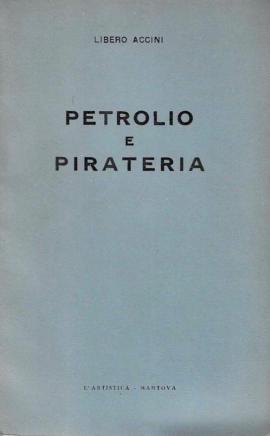 Petrolio e pirateria - copertina