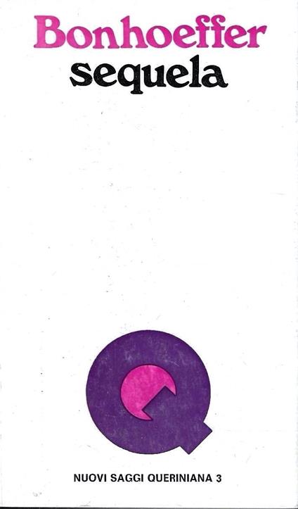Sequela - Dietrich Bonhoeffer - copertina