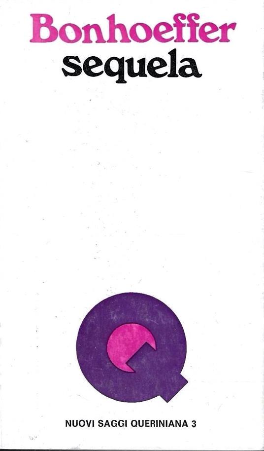 Sequela - Dietrich Bonhoeffer - copertina