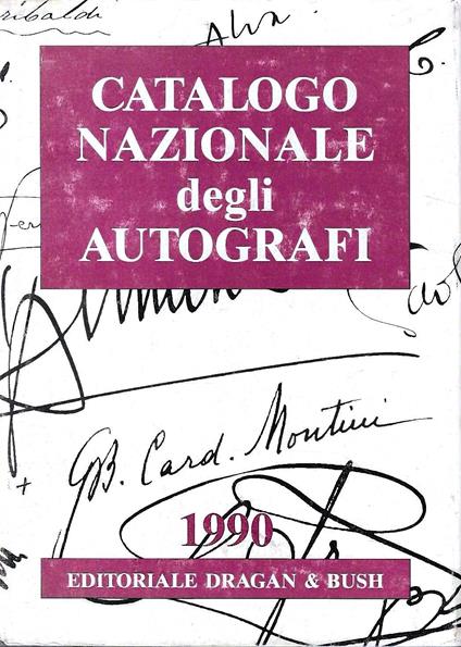 Catalogo nazionale degli autografi - copertina