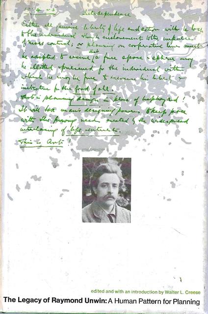 The Legacy of Raymond Unwin: a Human Pattern for Planning - copertina