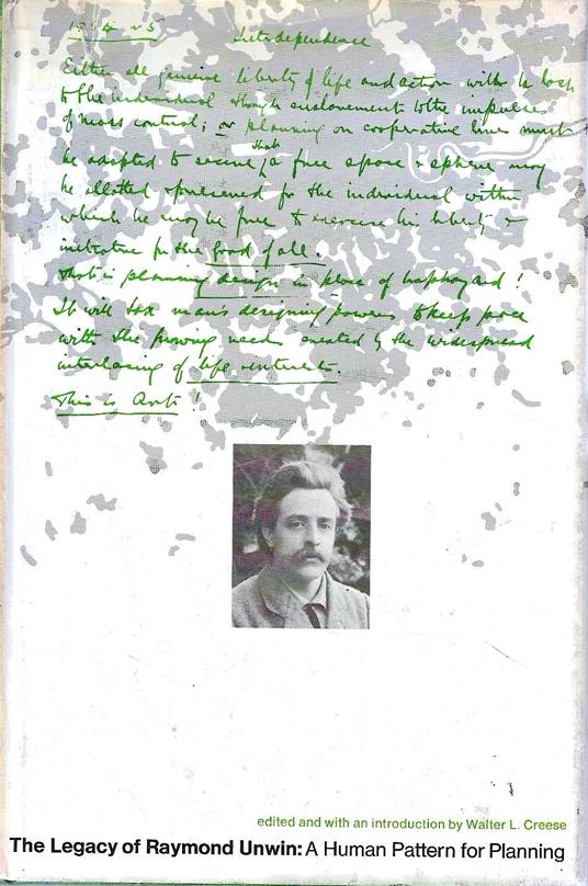 The Legacy of Raymond Unwin: a Human Pattern for Planning - copertina