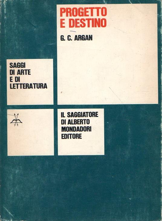 Progetto e destino - copertina