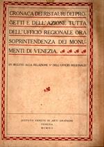 Cronaca dei ristauri dei progetti e dell'azione tutta dell'Ufficio Regionale ora Soprintendenza dei Monunenti di Venezia