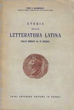 Storia della letteratura latina dalle origini al VI secolo