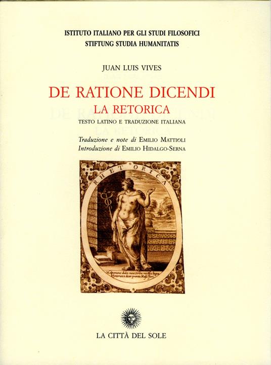 De ratione dicendi. La retorica - copertina