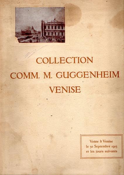 Collection Comm. M. Guggenheim Venise - copertina