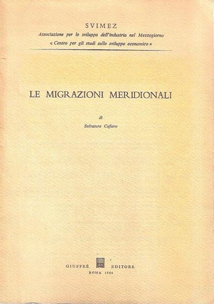 Le migrazioni meridionali - copertina