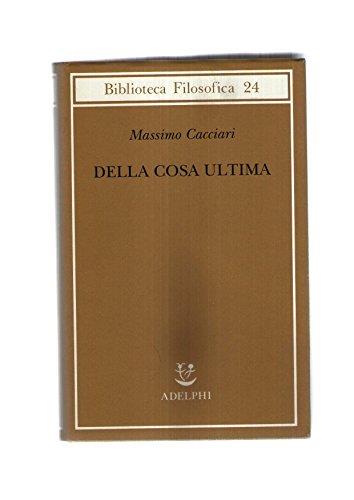 Della cosa ultima - copertina