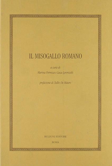 Il Misogallo romano - copertina