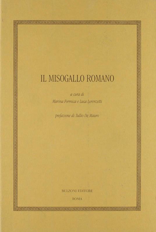 Il Misogallo romano - copertina