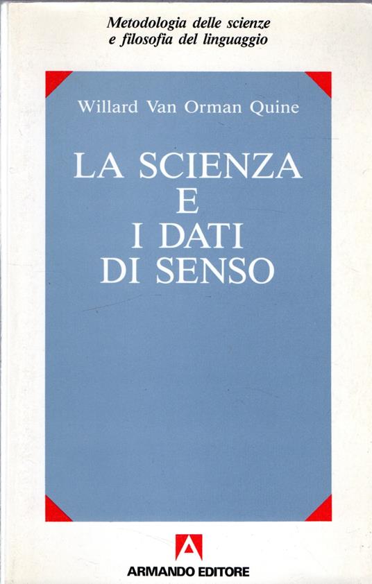 La scienza e i dati di senso - copertina