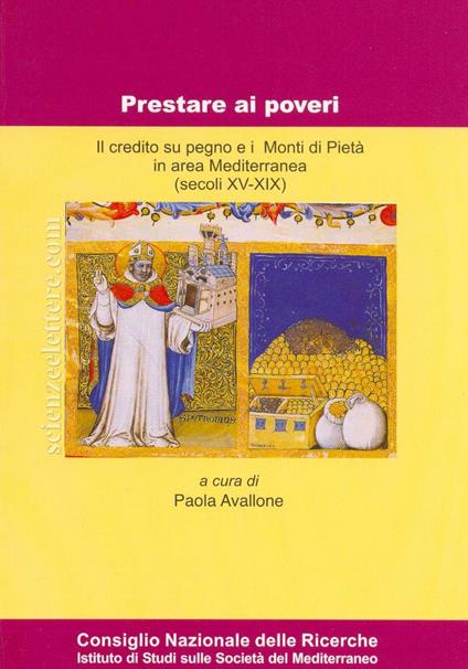 Prestare ai poveri. Il credito su pegno e i monti di pietà in area mediterranea (secoli XV-XIX) - copertina