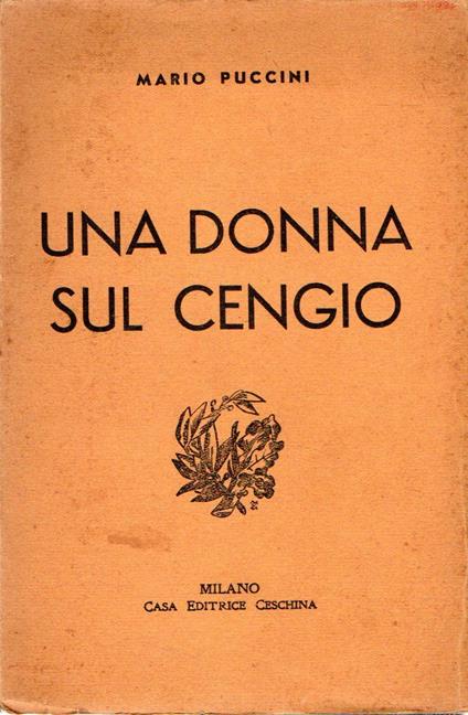 Una donna sul Cengio - Mario Puccini - copertina
