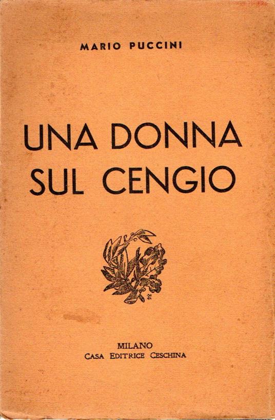 Una donna sul Cengio - Mario Puccini - copertina