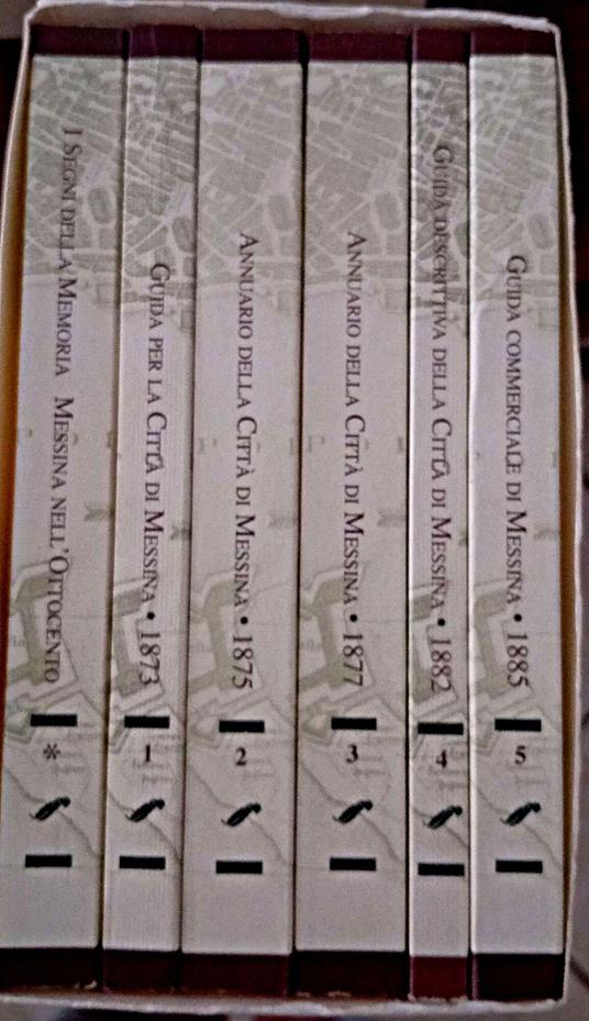 Guide e annuari di Messina nell'Ottocento cofanetto 6 volumi - copertina